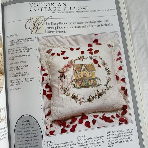 Vtg 1990 The Victorian Home Craft Projects Beginners Easy Inexpensive Craft Book - Picture 5 of 8